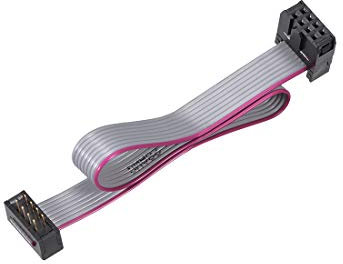 sourcing map IDC Wire Flat Ribbon Cable FC/FD Connector A-type 8 Pins 2.54mm Pitch 200mm Length Gray