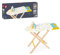 Janod - Tabla de planchar para niños, con mesa deslizante + 1 plancha + 3 perchas - Juguete de imitación de madera - Certificado FSC - 3 a 8 años, J06502