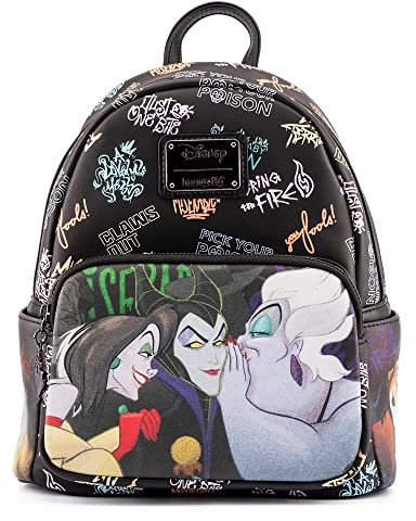 Loungefly Disney Villains Club Womens Double Strap Shoulder Bag Purse