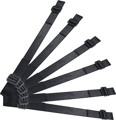 6 Pack Sangles de Rechange Réglables Hoverboard Sangle de Siège en Nylon Hoverboard Sangle de Kart Hoverboard avec Boucle à Trois Glissements Bande de Fixation Scooter, 1 Pouce de Largeur