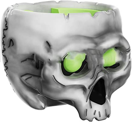 Aokicase For Amazon Echo Dot 4 / Echo Dot 5 Holder Skull Stand Mount with Integrated Cable Management, No Screws Required, Speaker Accessories Rack (Alexa Echo Dot 4/ Echo Dot 5, Black) JSZ01