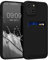 kwmobile Case Compatible with Apple iPhone 14 Case - TPU Phone Cover with Credit Card Holder - Black