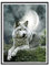 Amdieu 500-teiliges Puzzle Der weiße Wolf des Mondes. Lustiges Puzzle für Erwachsene. Jedes Teil ist EIN Unikat