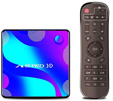 LIROM Android 11 TV Box 4GB RAM 64GB ROM RK3318 Chipset Smart Set Top Box Builtin 2.4G/5G Wifi Bluetooth 4.2, Media Player Support 3D 4K / 1080P UHD Videos Set Top Box,4GB+64GB