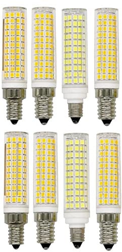 EMFYL Luopan Indoor Lighting 10Pcs AC110V/220V 136 LEDs Dimmable LED Bulb 15W E14 E12 E11 LED Corn Crystal Chandelier Light Source LED Ceramic Lamp (Color : E11, Size : Warm White 220V)
