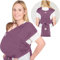 KeaBabies Tragetuch Baby Neugeboren - D-Lite Elastisches Baby Tragetuch Neugeborene, Einfach Anzuziehen Babytrage Neugeborene Ab Geburt, Ring-Trage Babytragetuch Ohne Binden (Dark Mauve)