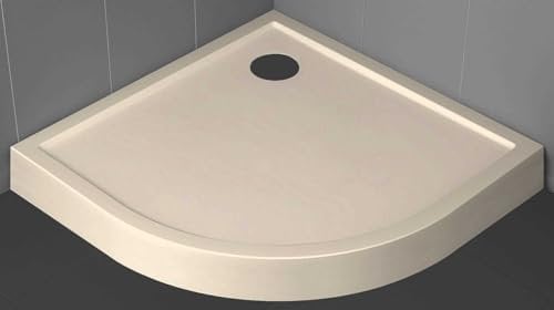 Novellini Victory Piatto Doccia Alto Dimensione 90x90 Altezza 11,5 cm Colore Beige Montaggio Angolo Forma Semicircolare Curvo Installazione Appoggio Pavimento Superficie Liscia Materiale Acrilico