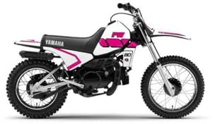 Kit Deco Moto Cross Vintage Yamaha PW 80 Rose