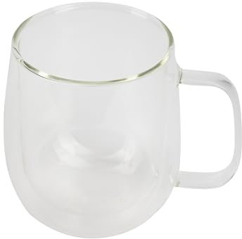 BERGNER COFFEE & TEA LOVERS - Doppelwandiger Becher 420ML aus Borosilikat - Wärmeschutz - Ideal für eine Vielzahl von Getränken - Moderner Stil - Handwäsche empfohlen