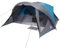 vidaXL Familienzelt für 6 Personen, Campingzelt mit E-Anschluss, Kabinenzelt mit Aufbewahrungstaschen, Wurfzelt, Blau 185T Polyester