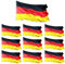 Taffstyle Deutsche Fahne Länderflagge EM WM Fanartikel Land Flagge mit Metallösen Ösen Frauen Männer Kinder Deutschlandfahne Handball Fussball Hissflagge Deutschland 10er Set 60x90 cm