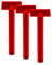 Tubenboy® Tubenschlüssel - Made in Germany - Tubenquetscher Tubenentleerer Tubenpresser Tubenboy® - 100mm - 3 Stück (rot)
