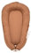 SENTASI Babynest Nestchen Baby,100% Baumwolle Babynestchen Babynest Neugeborene Geschenk Nestchen Reisebett für Babys und Säuglinge (Braun)