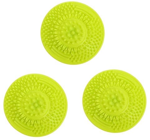 MERRYHAPY 3pcs Silicone Makeup Brush Cleaner Tray Make up Pads Brush Cleaning Pad for Blush Cosmetic Brush Cleaner m