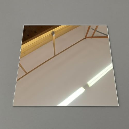 AtHaus® Acrylspiegel Silber – 3 mm – 60x20 cm – Zuschnitt nach Wunsch | Flexibel, biegsam & unzerbrechlich – rahmenloser Kunststoffspiegel für Spiegelfliesen, Dekoration & individuelle Projekte
