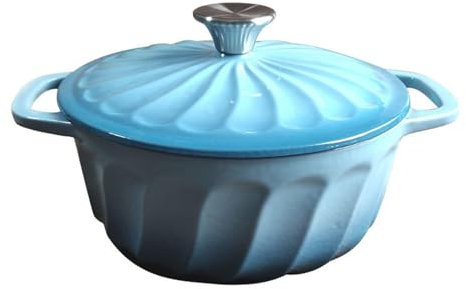 OYWEHECE Enameled Dutch Oven with Lid,Cast Iron Dutch Oven Pot,Dual Handles for Bread Baking, Cook, Bake, Refrigerate Safe across All Cooktops,B