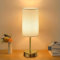 Rechargeable Cordless Table Lamp, 5000mAh LED Battery Operated Table Lamp Stepless Dimmable Touch Lamp Bedside Light with Brightness Memory, 2700K Small Bed Side Lamp for Bedroom, Living Room-Gold