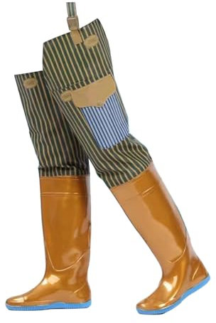 GZKDKZB Stivali da Pesca Leggeri in PVC per Uomo e Donna, Stivali da Pesca Lunghi 80 cm per Pesca e Caccia, Antiscivolo e robusti