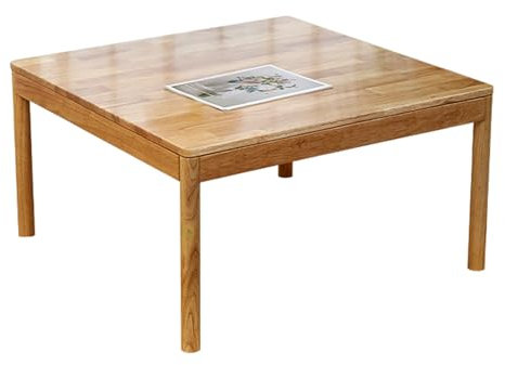 RTREADE Casual Kotatsu Japanese Heated Table, Japanischer Warmer Tisch Tatami, Japanischer Heiztisch, Sommer Couchtisch Japanische Möbel Winter Heiztisch, für die Familie(Log Color)
