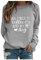 NQyIOS weihnachtspullover damen hässlich sweatshirt kleid damen sherpa hoodie damen fun-t-shirts pyjama oberteil damen langarm trachtenbluse pailletten top damen fahrrad winterjacke (Grey, XXXL)
