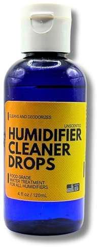 Ketostat Humidifier Cleaner 4 Oz (+140 Day Supply) Water Treatment Drops Freshner for Home and Bedroom or Any Room - Safe for Adults, Children. Baby, Pets USA Made