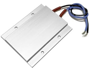 NPQRKJYH Termostato de elemento calefactor PTC de 12/24V, placa calefactora eléctrica de 77x62x6mm, cubierta de aluminio de 70/110/200 grados Celsius for deshumidificador(24V,70C)