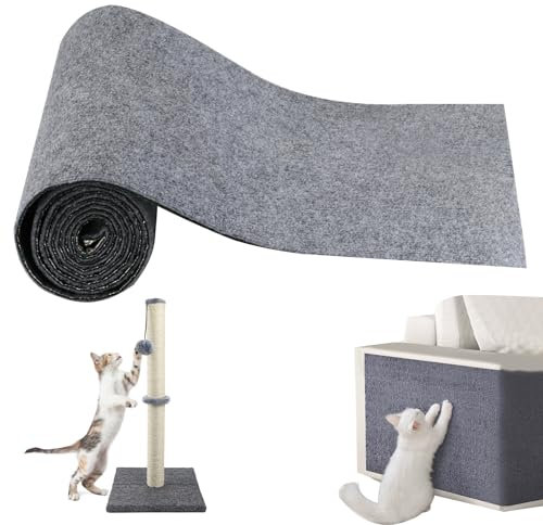 Katzen Kratzmatte Selbstklebend, 40 x 200 cm Kratzschutz Sofa Katzenteppich Kratzwand Bretter Folie Teppichschutz Möbel