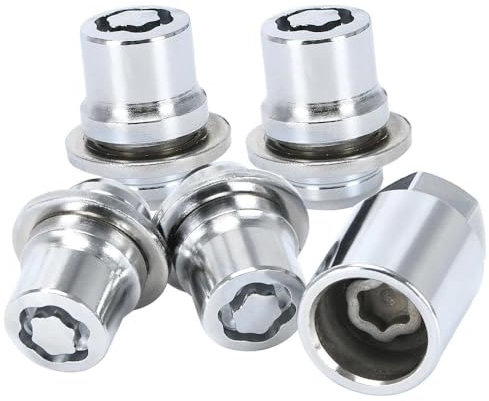 RAVTAKL Voiture Boulon Vis Écrou Compatible avec Toyota pour Lexus 2001-2023 Jeu D'écrous De Roue Antivol M12x 1,5 33MM 0027600900 PT27648100 4 Écrous + 1 Clé