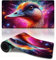 wuzihanptpt Tappetino per mouse esteso con motivo a paperelle colorate, per tastiera e computer, 40 x 75 cm, grande per scrivania e PC portatile.