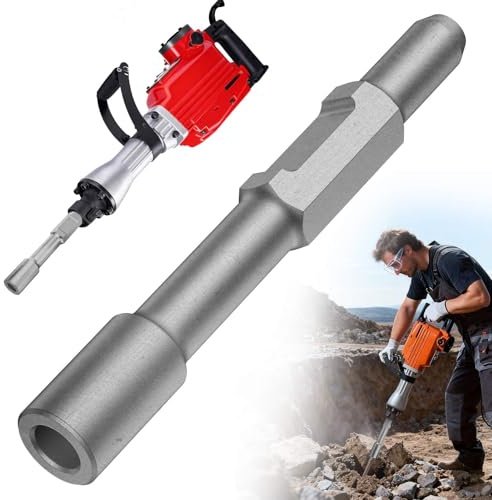 Ground Rod Driver Hex Shank for Jack Hammer, Hammer Drill with Grounding Rod,Jackhammer Bit for Hex Demolition Jackhammer and 1-3/16 Hex-Shank