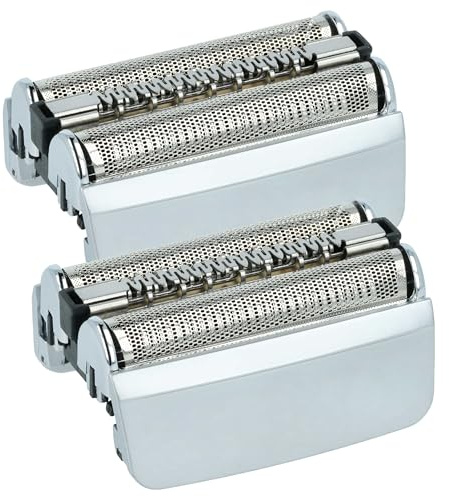 vhbw 2x Scherköpfe Ersatz für Braun 83M für Elektrorasierer | Silber