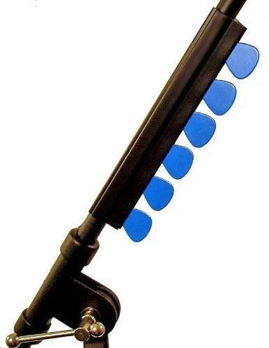 Plectrum / Pick Holder: Microphone stand attachment to hold plectrums / picks