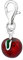 Quiges Charm Anhänger Rot und Grüne Emaille 3D Apfel 925 Silber mit Karabinerverschluss für Bettelarmband