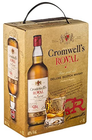 Cromwell's Royal - Fine Scotch Whisky in Bag-in-Box, 3 Jahre in Eichenfässern (1 x 3L)