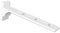 INTERDECO Wandträger/Wandwinkel Langloch 6,5-18,5 cm Abstand (variabel) Weiß für Gardinenschiene/Innenlaufprofil 20 mm Ø Variax