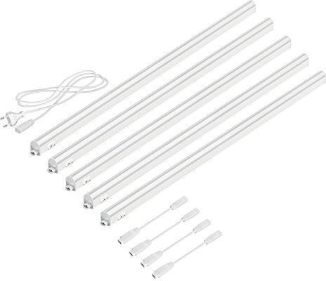 parlat LED Unterbau-Leuchten Rigel, je 87,3cm, je 1002lm, warm-weiß, 5er Set