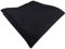 TigerTie Satin Einstecktuch in schwarz einfarbig Uni - Tuch Polyester - Größe 26 x 26 cm