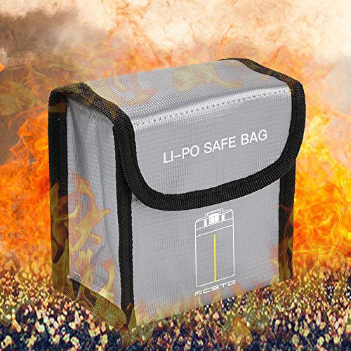 Für DJI Mavic Mini Drone Lipo Safe Bag,Colorful Lipo Guard Liposack Tasche feuerfest Sicherheitstasche Brandschutztasche Lipotasche feuerfest brandhemmend Safebag passend für DJI Mavic Mini (L)