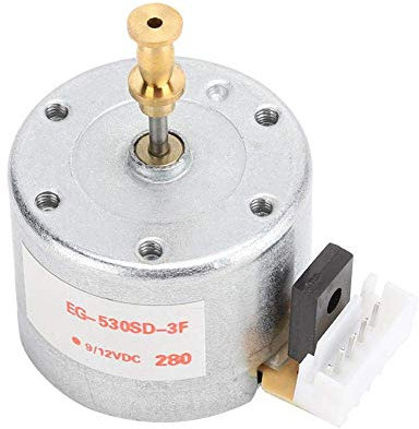 fasient Motore Giradischi fonografo con registratore in Vinile a spazzole a 3 velocità CC 12V con Foro di Montaggio da 25 mm, 78 Giri/min