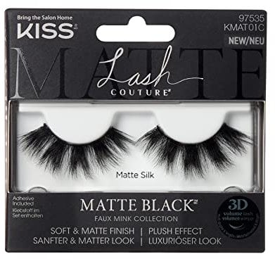 KISS Lash Couture Matte Black Collection Lashes - Matte Silk