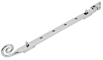 Dart Monkey Tail Brass Window Stay 10 (250mm) - Polished Chrome