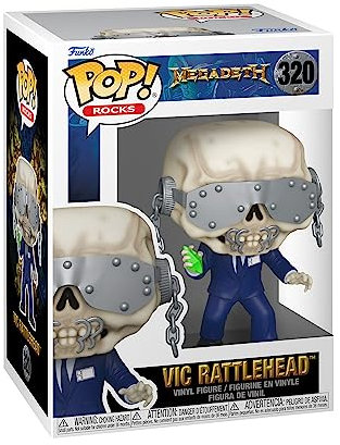 Funko POP! Rocks: Megadeath - Vic Rattlehead - Collectable Vinyl Figure - Gift Idea - Official Merchandise - Toys for Kids & Adults - Music Fans - Model Figure for Collectors and Display