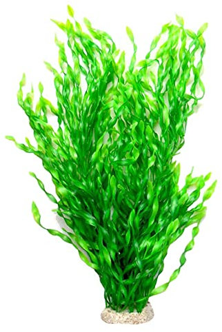 Awlstar Grande plante artificielle en plastique pour aquarium Vert 55,9 cm de haut