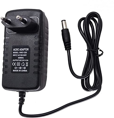 Anpviz 12V DC 2A Netzteil Adapter, AC 100-240V Adapter für IP Kamera, PoE Kamera, WLAN Kamera Outdoor, Leitungslänge 1 Meter