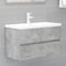 homiuse Armario para Lavabo aglomerado Gris hormigón 80x38,5x45 cm Mueble Bajo Lavabo Armario Baño Mueble Baño Mueble Baño Auxiliar Práctico Y Duradero Diseño Elegante Y De Moda