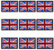 AXEN 9PCS Union Jack Flag Embroidered Iron on/Sew on Patches DIY Accessories, Small Flag Paches for Clothing, Jeans, Backpack, Hat and More