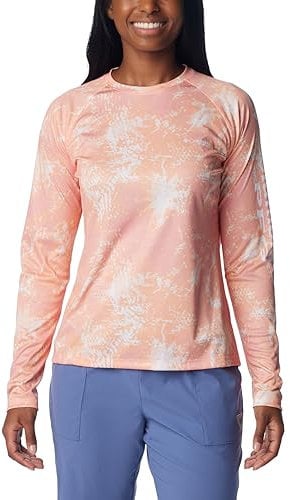 Columbia Damen Super Tidal Tee Langarm Tiki Pink Digishores Medium