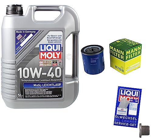 EISENFELS Inspektionspaket Wartungspaket Filterset mit 5 L Motoröl 10W-40, Ölfilter, Verschlussschraube