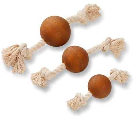 Wolters Pure Nature Spielball am Seil, Größe:L - 25 cm