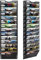 PAG-Mass 14 Fächern Hohe Kapazität Document Wand Organizer Hängend,Hohe Qualität Metall Zeitschriftenhalter Wand für Büro/Studium/Zuhause,Schwarz ﻿